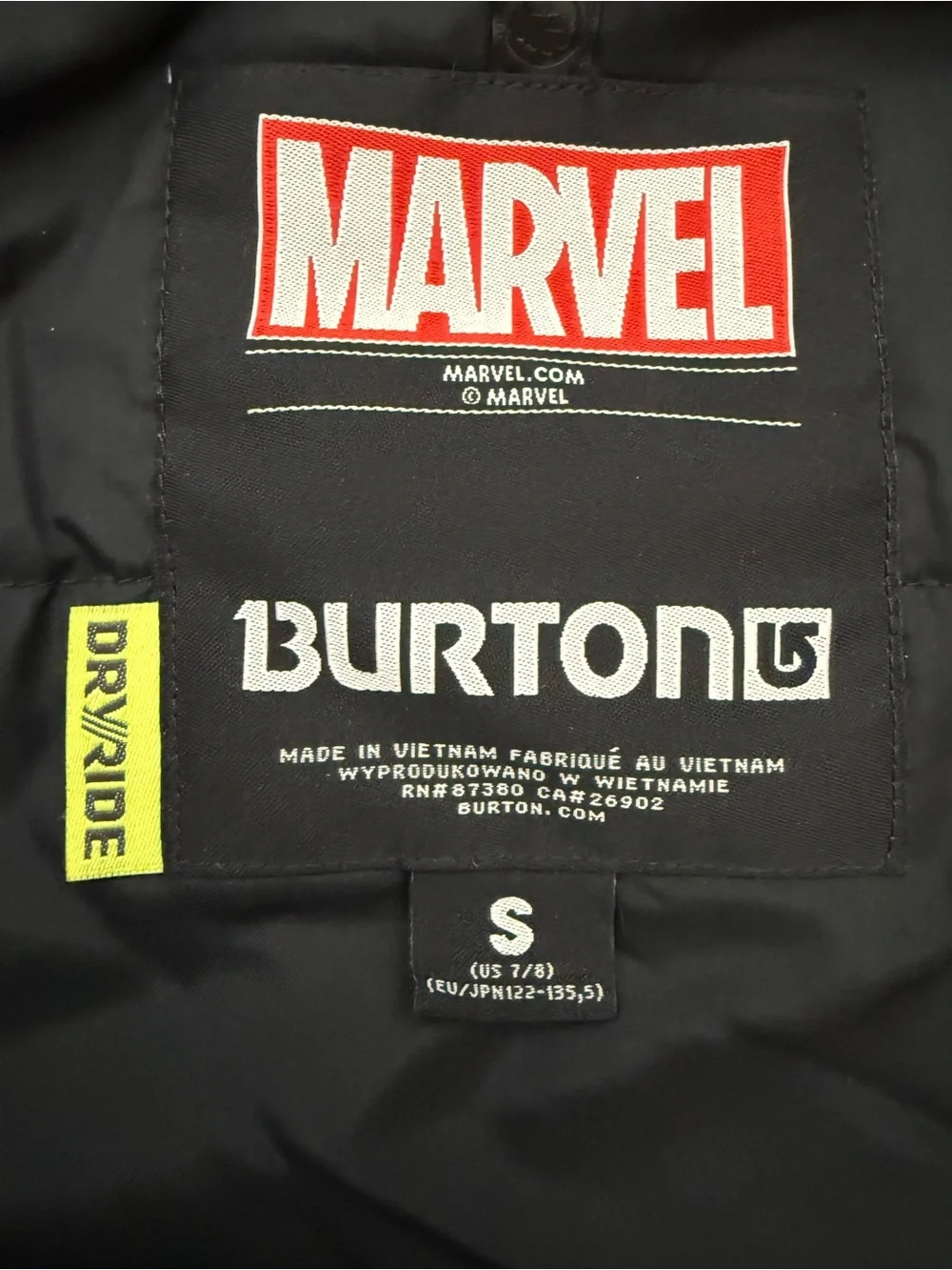 Burton x Marvel Kids Snowboarding Jacket